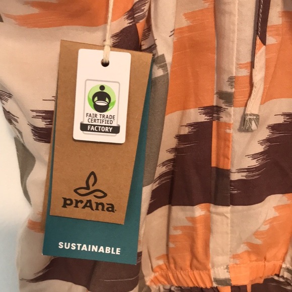 prAna Women's XL Franny Romper Petra Pink Geometric Tencel W31180393 NWT - Picture 5 of 10